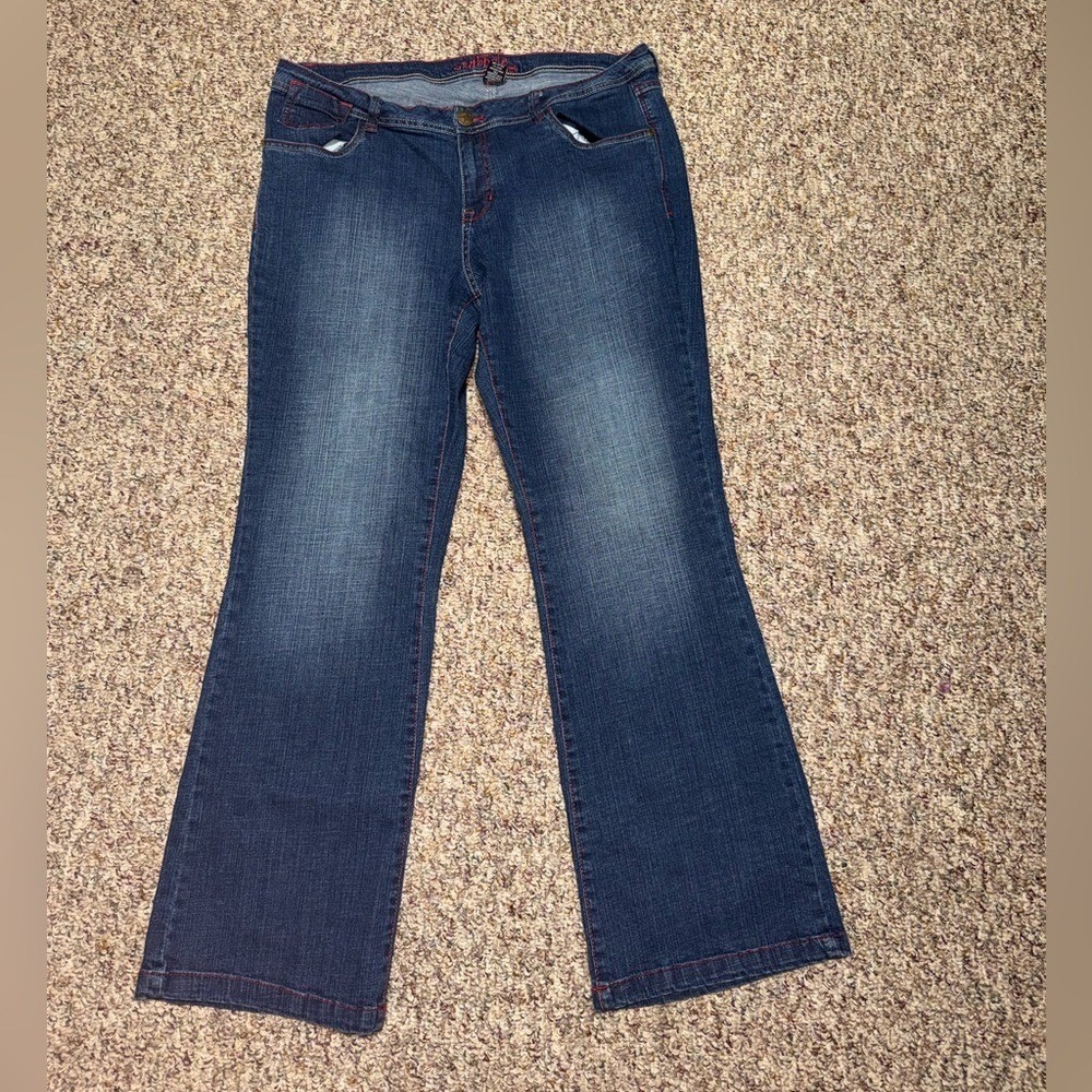 Women's South Pole size 18 Jeans‎ bootcut design pockets dark wash